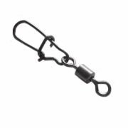 Карабин Ирбитка черный никель с булавкой № 3