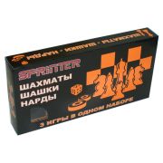 Игра 3в1 4838 (шашки,шахматы,нарды) (49х49см) 27981