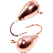 Мормышка (К) вольфр. Капля с ушком (2,5мм) 0,3гр сереб.с ч-б-к глазком