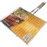 Решетка гриль д/рыбы двойная 330х260 (нерж) (12)