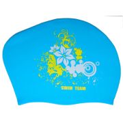 Шапочка силиконовая Swim Team (цветы)