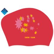 Шапочка силиконовая Swim Team (звезды)