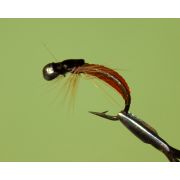 Мушка Нимфа Донный бисер №12 (ч.р.)