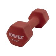 Гантель Torres 4,0кг в неопреновой оболочке