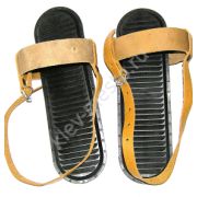 Крепление-12 для детских лыж с ремнями кожа